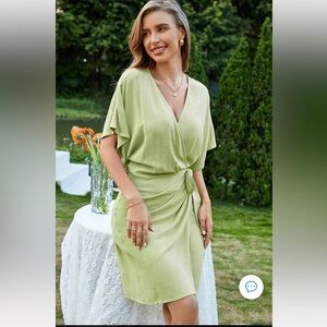 NWT Cupshe Open Front Tie Waist Lace Up Dress
Size L